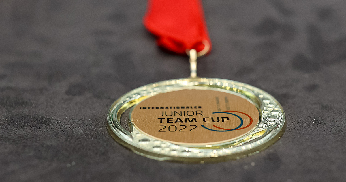 Foto: Medaille vom Internationalen Junior Team Cup Berlin 2022