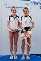 Thumbnail - Girls synchron - Wasserspringen - 2019 - Roma Junior Diving Cup - Siegerehrungen 03033_22366.jpg