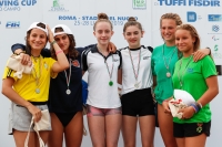 Thumbnail - Girls synchron - Wasserspringen - 2019 - Roma Junior Diving Cup - Siegerehrungen 03033_22372.jpg