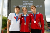 Thumbnail - Boys A - Wasserspringen - 2022 - International Diving Meet Graz - Siegerehrungen 03056_04344.jpg