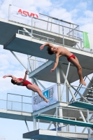 Thumbnail - Baris und Sude - Wasserspringen - 2023 - International Diving Meet Graz - Synchron - Mixed 03060_12365.jpg